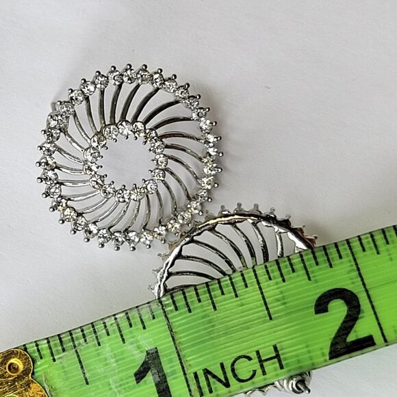 Silver Tone Starburst Earring - Picture 8 of 13